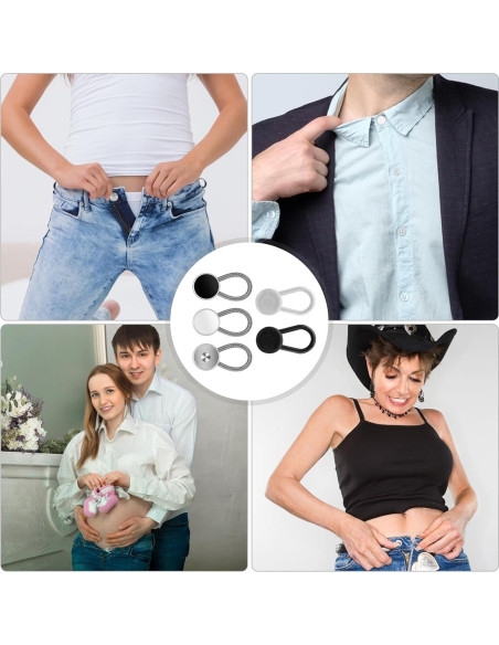 Extensores de Cuello y Botón Ouligay 18 Piezas para Hombres Extensores de Cuello y Botón Ouligay 18 Piezas para Hombres