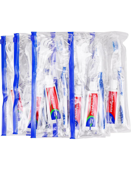 30 Cepillos de Dientes Desechables SLequipo Kit de Viaje 5 en 1 30 Cepillos de Dientes Desechables SLequipo Kit de Viaje 5 en 1