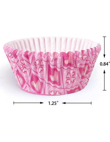 Forros de Cupcake San Valentín 300PCS qiqee Mini Corazón