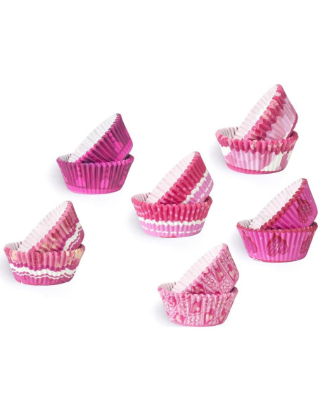 Forros de Cupcake San Valentín 300PCS qiqee Mini Corazón Forros de Cupcake San Valentín 300PCS qiqee Mini Corazón