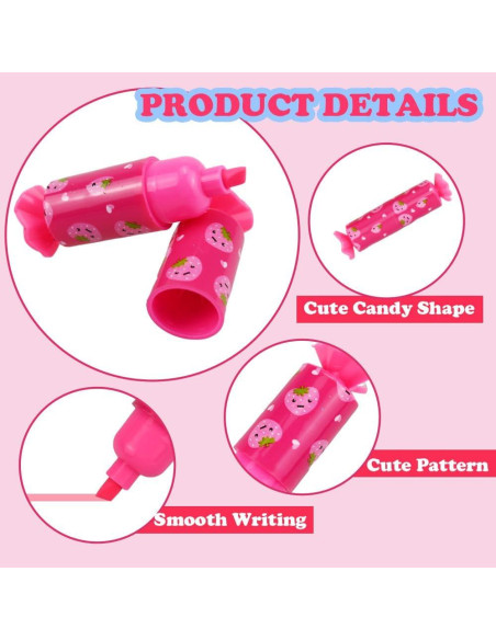 Set de 24 Mini Resaltadores Pastel BieFuDan Punta Cincel Set de 24 Mini Resaltadores Pastel BieFuDan Punta Cincel