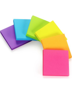 Notas Adhesivas Early Buy 6 Colores Brillantes 7.6x7.6cm 2