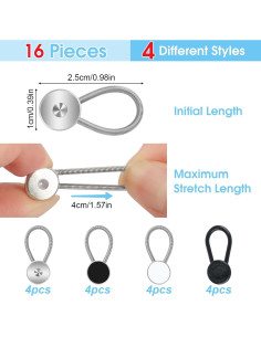 16 Extensores de Cuello Elásticos para Camisas de Hombre Okxiri 2