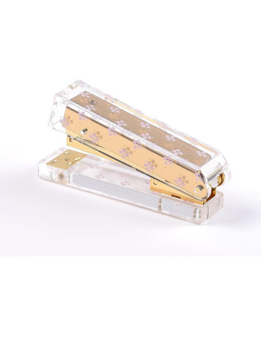 Grapadora Mini Laura Ashley Jardín Inglés - 12.2 cm Oro Acrílico