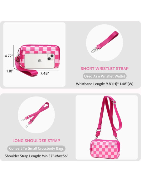 Cartera de Muñeca FODOKO Acolchada Impermeable 30x12x3cm Cartera de Muñeca FODOKO Acolchada Impermeable 30x12x3cm