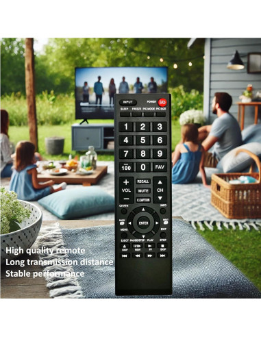 Control Remoto Universal Toshiba CT-90325 para TVs LCD LED 4K