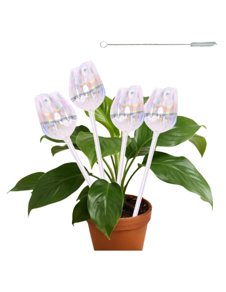 Esferas de Riego Automático Tulip ZenQeek - 4 Pcs Vidrio Esferas de Riego Automático Tulip ZenQeek - 4 Pcs Vidrio