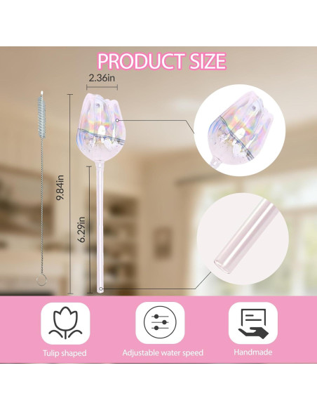 Esferas de Riego Automático Tulip ZenQeek - 4 Pcs Vidrio Esferas de Riego Automático Tulip ZenQeek - 4 Pcs Vidrio