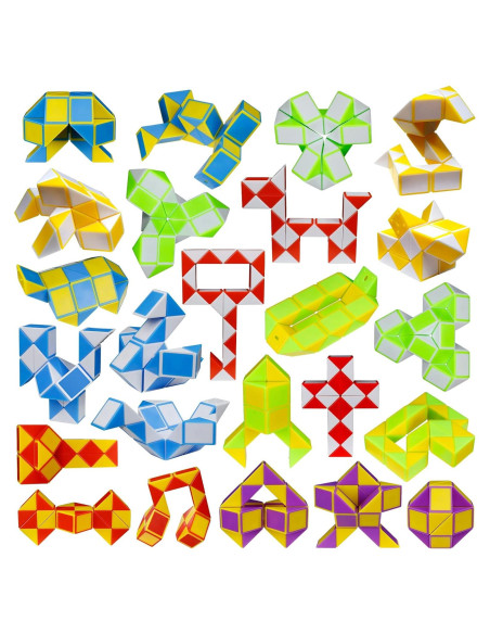 Paquete de 24 Cubos Mágicos Fidget LENDOD - 8 Colores Paquete de 24 Cubos Mágicos Fidget LENDOD - 8 Colores