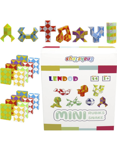 Paquete de 24 Cubos Mágicos Fidget LENDOD - 8 Colores Paquete de 24 Cubos Mágicos Fidget LENDOD - 8 Colores