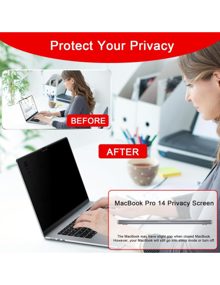Pantalla de Privacidad Magnética ZOEGAA para MacBook Pro 14" Pantalla de Privacidad Magnética ZOEGAA para MacBook Pro 14"