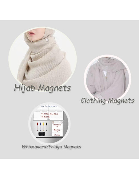 Imanes de Hijab JAMI Perla Magnéticos para Ropa y Bufandas Imanes de Hijab JAMI Perla Magnéticos para Ropa y Bufandas