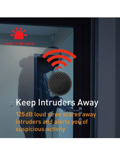 Alarma de Vibración para Ventanas EverNary VA01-3, 125dB, 3 Piezas 2