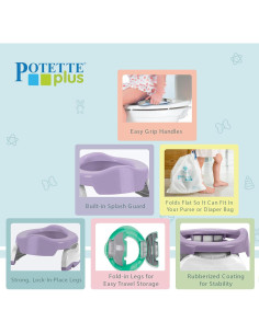 Orinal de Viaje Kalencom Potette Plus 2 en 1 - Ciruela 2