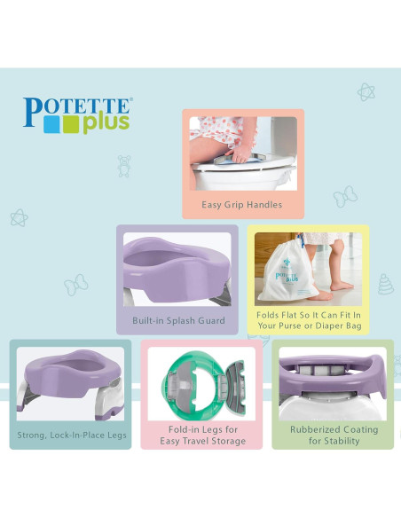 Orinal de Viaje Kalencom Potette Plus 2 en 1 - Ciruela Orinal de Viaje Kalencom Potette Plus 2 en 1 - Ciruela