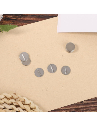 5 Mini Conversores de Broche Magnético Metálico Plata