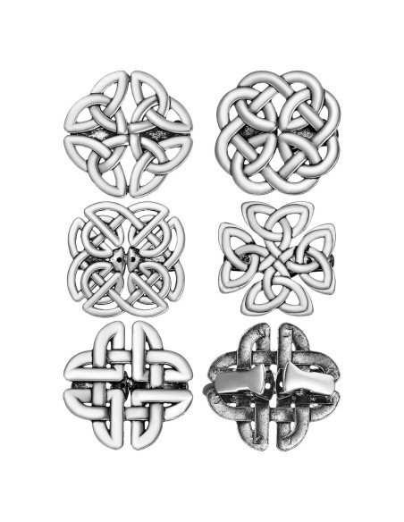 5 Clips de Chal Vintage Sasylvia en Plata para Mujer 5 Clips de Chal Vintage Sasylvia en Plata para Mujer