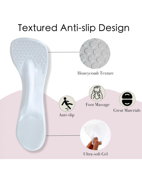 2 Pares de Plantillas de Gel Niluks para Tacones 5-9 Mujeres 2 Pares de Plantillas de Gel Niluks para Tacones 5-9 Mujeres