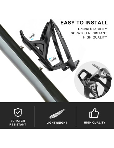 Soporte para Botella de Agua de Bicicleta Binudum Negro