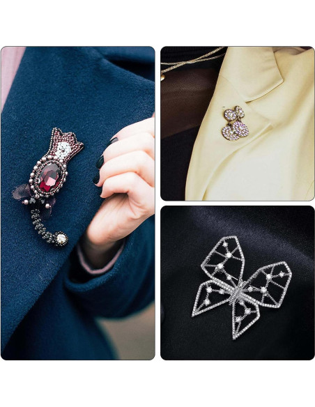 6 Piezas Convertidor de Broche Magnético Plata XIHIRCD 6 Piezas Convertidor de Broche Magnético Plata XIHIRCD