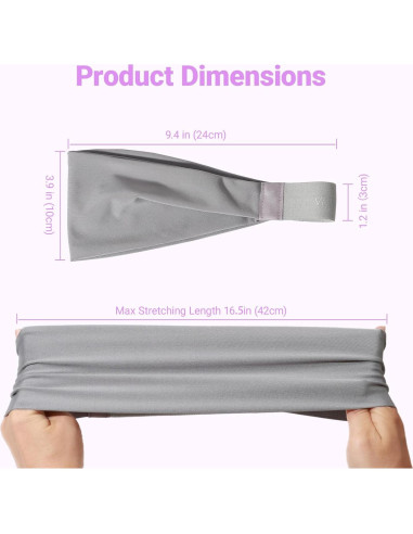 Cinta para la cabeza Viewind absorbente de sudor 10.16 cm