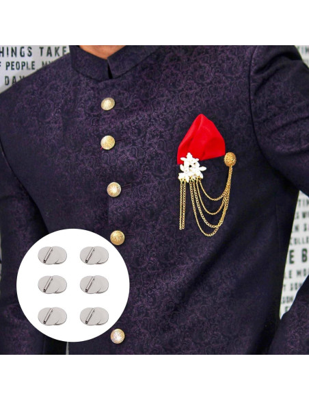 6 Piezas Convertidor de Broche Magnético Plata XIHIRCD 6 Piezas Convertidor de Broche Magnético Plata XIHIRCD