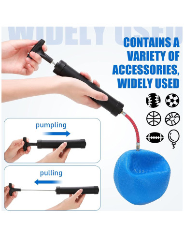 Bomba de Pelotas Zhehao Kit Completo Manual 12 Piezas
