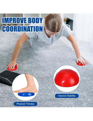 Podios de Equilibrio Libima 12 Piezas PVC 16x8cm 8 Colores