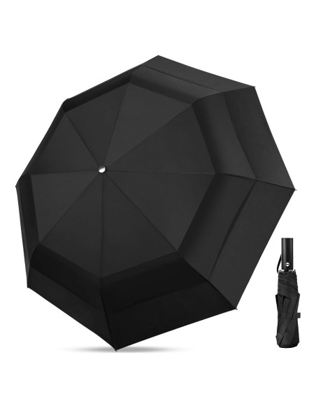 Paraguas de Golf ECOBRELLA 137 cm Doble Capa Impermeable Paraguas de Golf ECOBRELLA 137 cm Doble Capa Impermeable