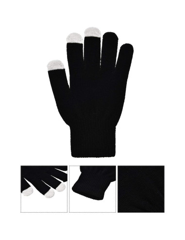 12 Pares Guantes de Invierno Táctiles Unisex Acrílico Cálidos