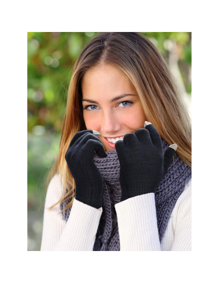 12 Pares Guantes de Invierno Táctiles Unisex Acrílico Cálidos 12 Pares Guantes de Invierno Táctiles Unisex Acrílico Cálidos