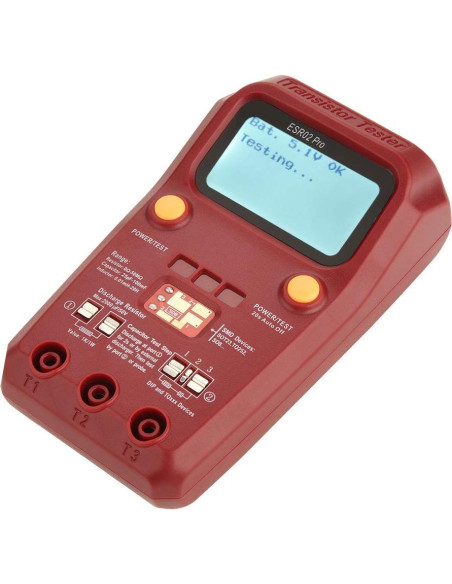 Probador de Transistores BSIDE ESR02 con Pantalla LCD Grande Probador de Transistores BSIDE ESR02 con Pantalla LCD Grande