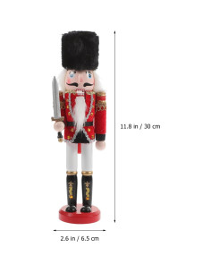 Figuras de Madera Guerrero de Nuez Veemoon 25.5 cm Decoración 2