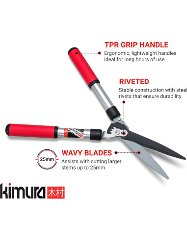 Tijeras de seto Kimura Pro 55.88 cm acero japonés SK5