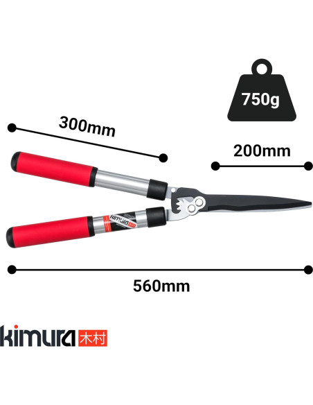 Tijeras de seto Kimura Pro 55.88 cm acero japonés SK5 Tijeras de seto Kimura Pro 55.88 cm acero japonés SK5