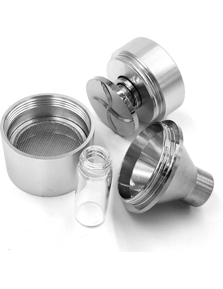 Molino de Especias Manual TitanOwl 4.45 cm Plata Molino de Especias Manual TitanOwl 4.45 cm Plata