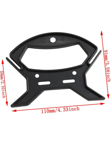 Organizador de Cuerda de Nylon Haidong 4PCS Rojo y Negro
