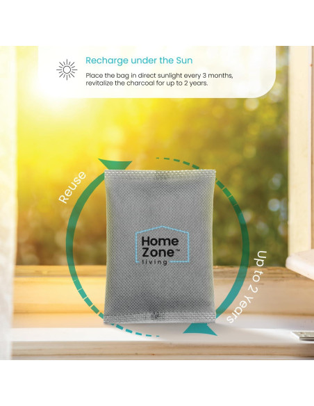 Conjunto de 4 bolsas de filtro de carbón activado CleanAura Conjunto de 4 bolsas de filtro de carbón activado CleanAura