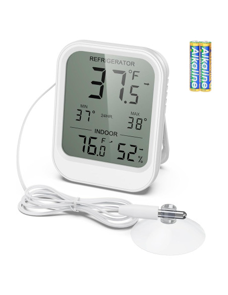 Termómetro Digital AMIR para Refrigerador con Sonda Externa Termómetro Digital AMIR para Refrigerador con Sonda Externa