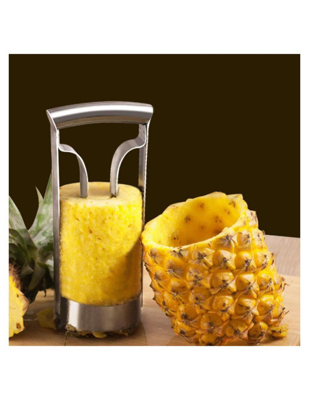 Pelador y Corer de Piña MOUMOUTEN Acero Inoxidable 20cm Pelador y Corer de Piña MOUMOUTEN Acero Inoxidable 20cm