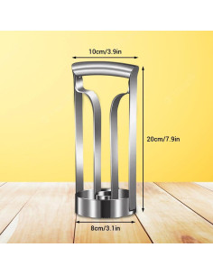 Pelador y Corer de Piña MOUMOUTEN Acero Inoxidable 20cm 2