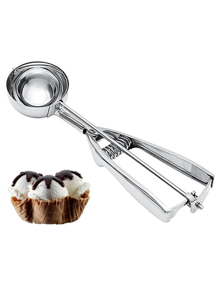 Cucharón de Galletas Mediano YNHIAG 42ml Acero Inoxidable Cucharón de Galletas Mediano YNHIAG 42ml Acero Inoxidable