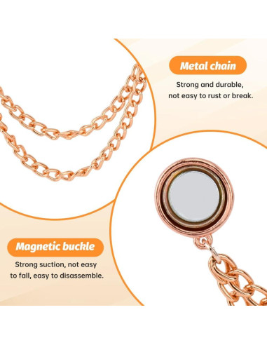 Paquete de 8 Clips Magnéticos para Ropa QKDS - 4 Colores