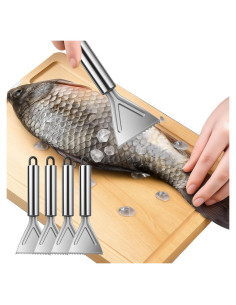 Juego de 4 Removedores de Escamas de Pescado Asofelk