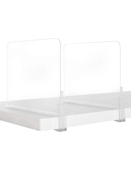 Divisores de Estante Acrílico Richards 2 Pack - Organizador Transparente Divisores de Estante Acrílico Richards 2 Pack - Organizador Transparente