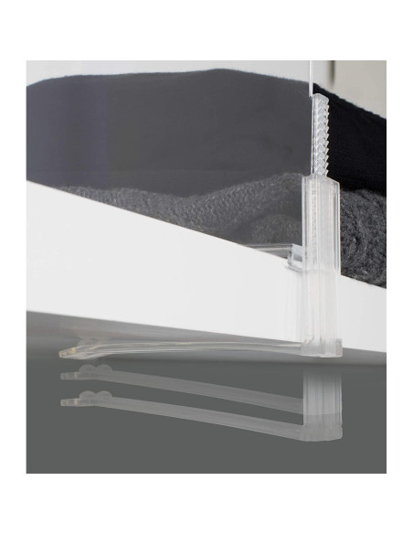 Divisores de Estante Acrílico Richards 2 Pack - Organizador Transparente Divisores de Estante Acrílico Richards 2 Pack - Organizador Transparente