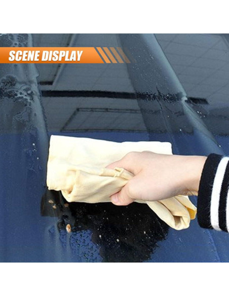 Paño de Chamois Natural BDZMC 90x60 cm para Coche Paño de Chamois Natural BDZMC 90x60 cm para Coche