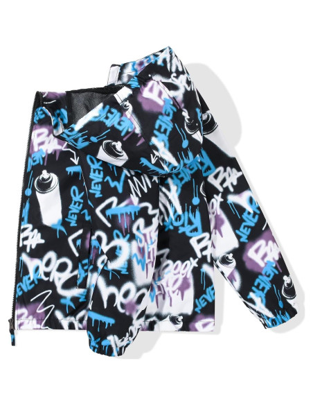 Chaqueta de Lluvia para Niños JOYSON 9-10 Años Impermeable Chaqueta de Lluvia para Niños JOYSON 9-10 Años Impermeable