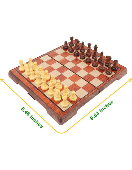 Juego de Ajedrez Magnético Portátil ColorGo 24.5x21.5cm Juego de Ajedrez Magnético Portátil ColorGo 24.5x21.5cm