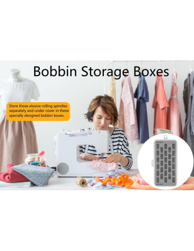 Juego de 2 Cajas de Almacenamiento de Bobinas YEQIN - Gris